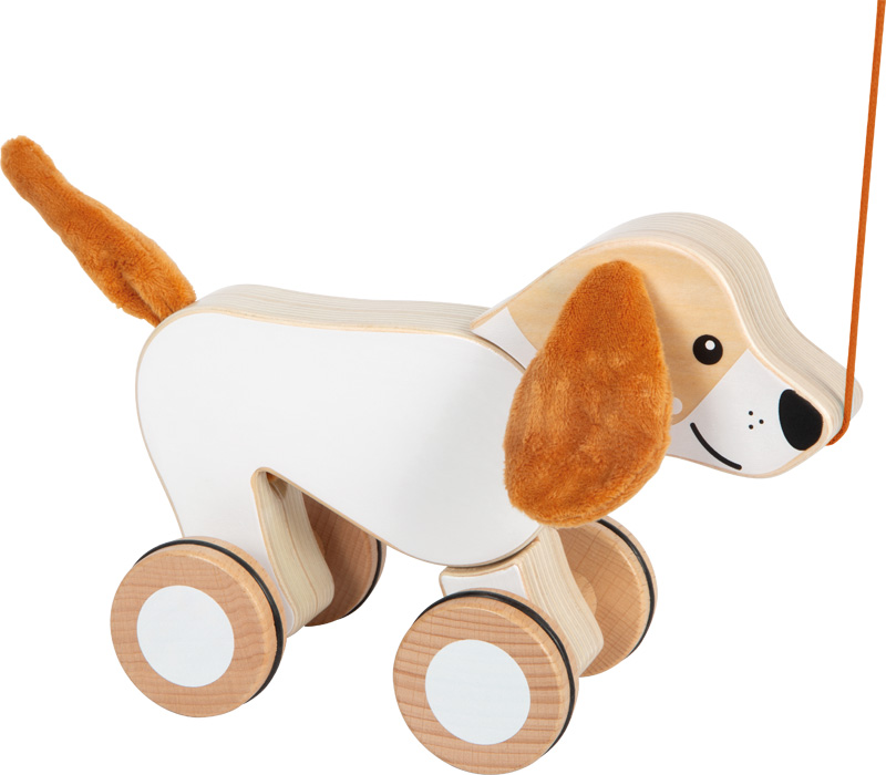 nachziehhund aus holz mit knisterohren nachziehhund aus holz mit knisterohren