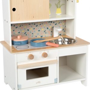 tischküche terrazzo aus holz inkl. zubehör